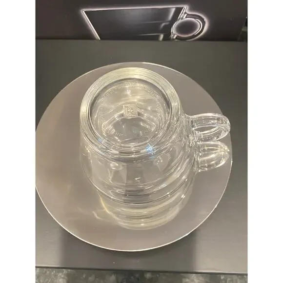 New in Box Nespresso VIEW Collection Cappuccino Cups and Saucers - Picture 5 of 9